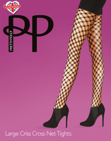 Pretty Polly - PPretty ... Přepychové zadního švu Síťované punčocháče