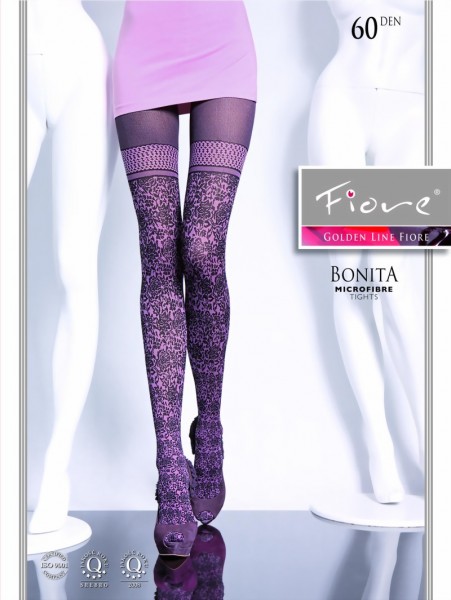 Fiore - Extravagant patterned tights Bonita 60 DEN