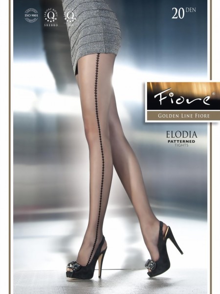 Fiore - Subtle patterned tights Elodia 20 DEN