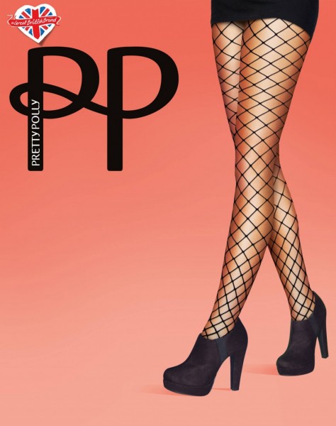 Pretty Polly Jumbo Net - Síťované punčochové kalhoty s extra velkými oky