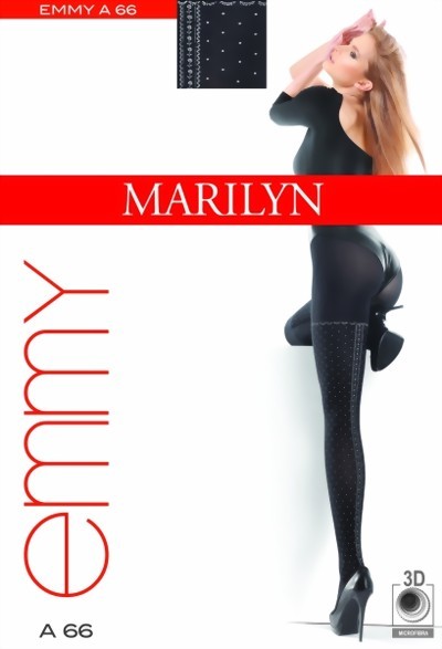 Marilyn - Sensuous polka dot pattern tights Emmy, 60 DEN