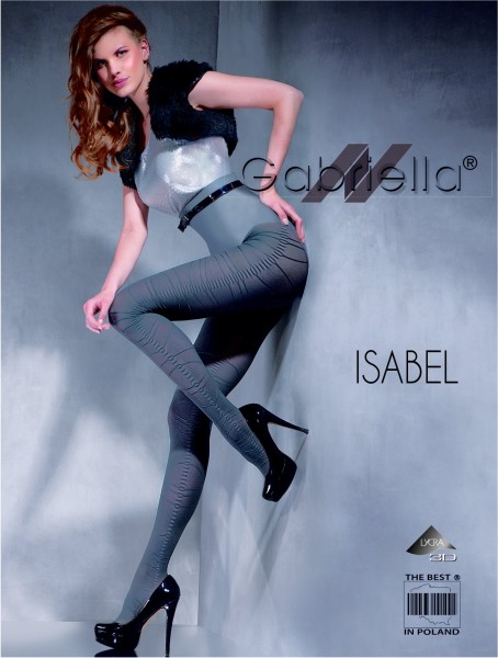 Gabriella - Neprůhledné vzorované punčochové kalhoty Isabel, 60 den