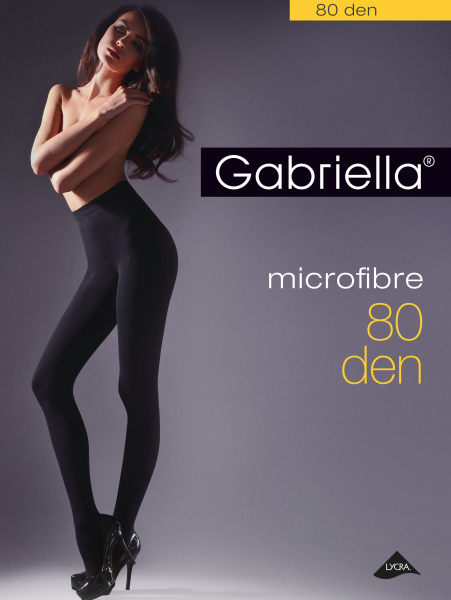 Gabriella - Klasické neprůhledné punčochové kalhoty z mikrovlákna 80 den