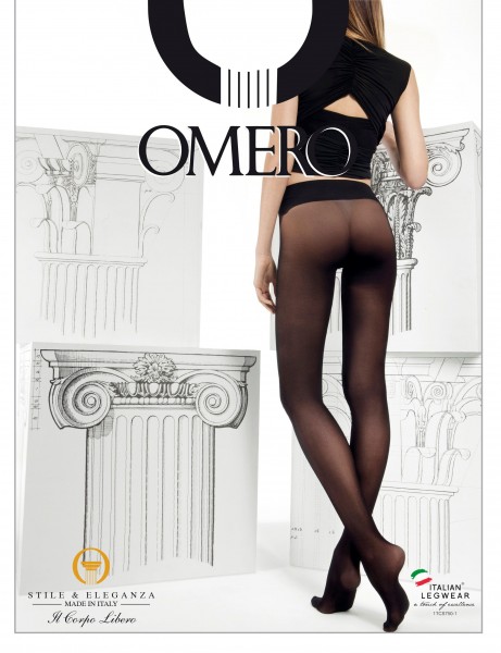 Omero - Sheer k pasu bezešvé punčochové kalhoty s komfortním opaskem