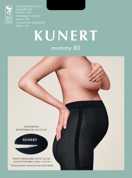 KUNERT Mommy 80 - Neprůhledné těhotenské punčochové kalhoty