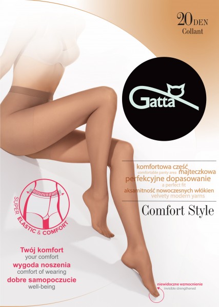 Gatta - Klasické punčochové kalhoty s pohodlným elastickým pasem a zesílenou kalhotkovou částí