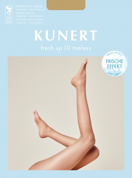 Kunert Fresh Up 10 - Punčocháče s otevřenou špičkou