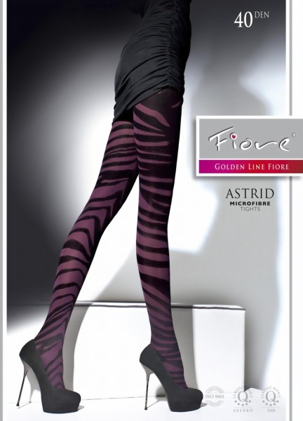 Fiore - Trendy patterned tights Astrid 40 DEN