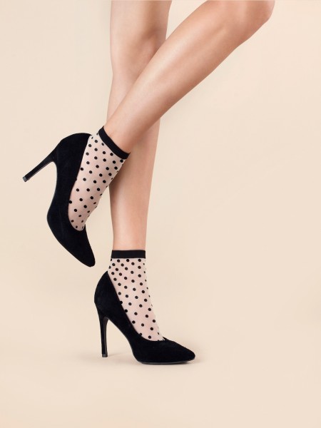 Fiore - Tenké ponožky s puntíky