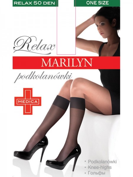 Marilyn Relax 50 denier podkolenky s komfortním lemem