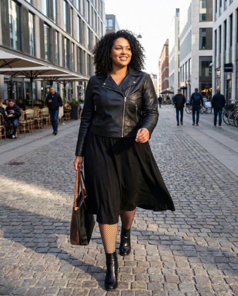Glamory Mesh - Elegantní punčocháče plus size síťované