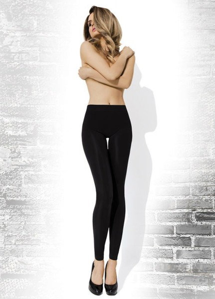 Annes - 90 denier classic opaque leggings with seamless panty