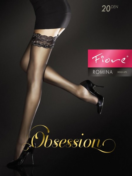 Fiore - Hold ups with beautiful lace top Romina 20 denier