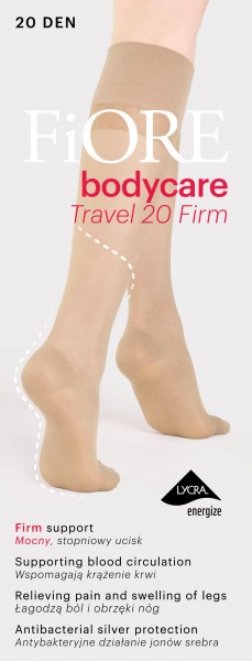 Fiore Travel Firm 20 - Support knee highs with graduated compression