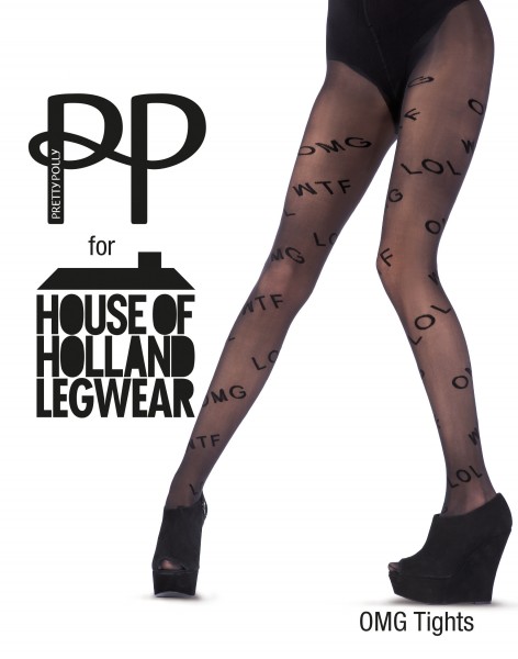 House of Holland pro Pretty Polly - Camouflage punčocháče