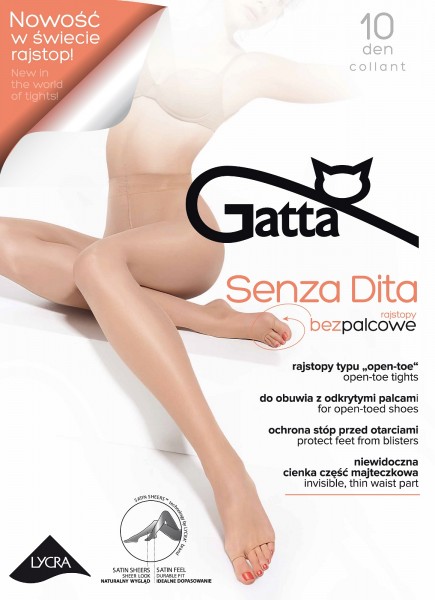 Gatta Senza Dita Toeless - Punčocháče s otevřenou špičkou