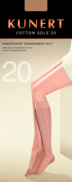 Kunert Cotton Sole 20 Knee highs