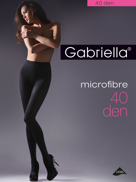 Gabriella Microfibre 40 - Hladké, neprůhledné punčocháče z mikrovlákna